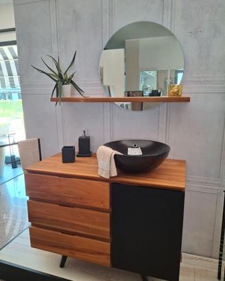 Mobile bagno in legno da L100