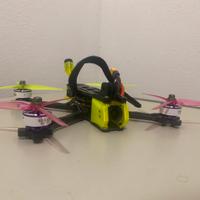 Drone da me costruito FPV, 3 batterie