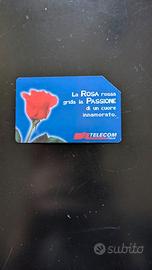 Scheda telefonica: Messaggi floreali - rosa