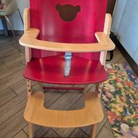 seggiolone in legno Pali