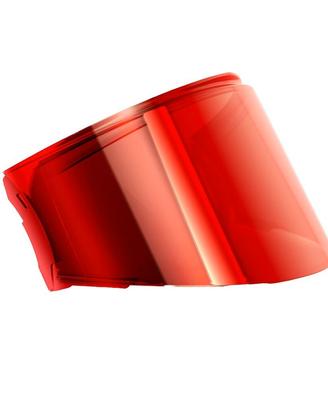 Visiera cromo rossa Kappa flip back KV55