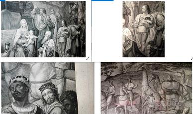 INCISIONE ADORAZIONE DEI MAGI DI CARLO DELLA ROCCA