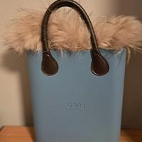 borsa con pelo removibile 