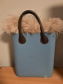 borsa con pelo removibile 