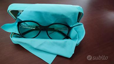 Montatura Tiffany nero su azzurro