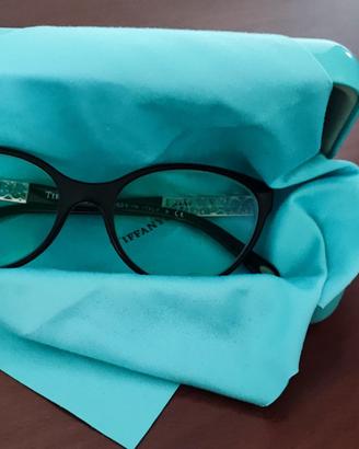 Montatura Tiffany nero su azzurro