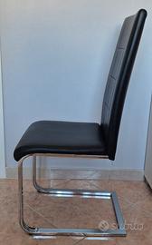 N.4 sedie da soggiorno in ecopelle