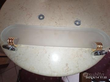 mensola vetro bagno
