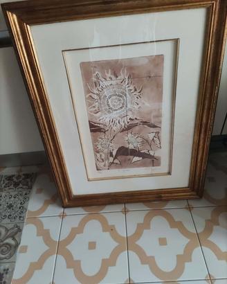 Quadro firmato soggetto i girasoli .