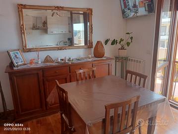 sala arte povera  più specchio 