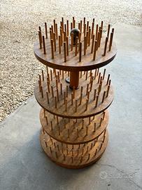 Portaspagnolette girevole in legno