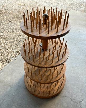 Portaspagnolette girevole in legno
