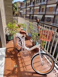 Bicicletta pieghevole Giulietta 20" bianca nuova 
