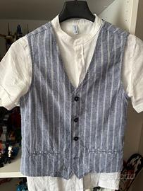 Set Camicia e gilet  Bambino 9/10 anni