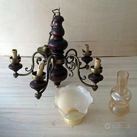 LAMPADARIO IN ARTE POVERA