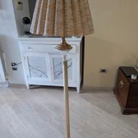 Lampadario in cristallo e ottone 