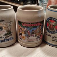 Boccali di birra Paulaner/Kulmbacher/Braun Leggi