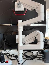 ARES WING braccio doppio 17–49” ultrawide VESA