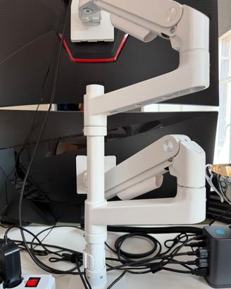 ARES WING braccio doppio 17–49” ultrawide VESA