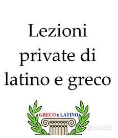 Lezioni private  di latino e greco