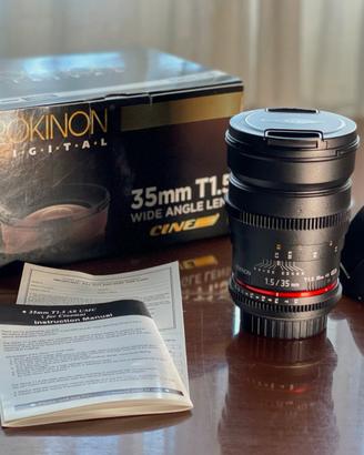 Rokinon 35mm T1.5 VDSLR Cine (Canon EF)