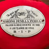 Antica targa smaltata