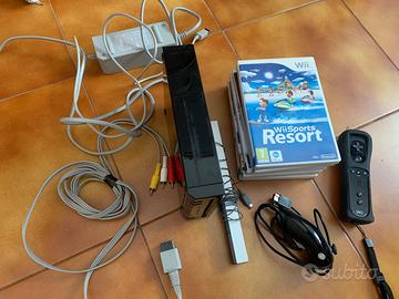 Nintendo Wii nera (comp. GameCube) + 5 giochi