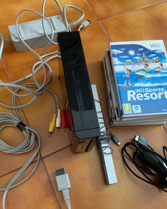 Nintendo Wii nera (comp. GameCube) + 5 giochi