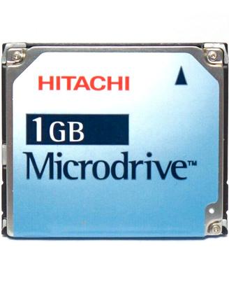 Compact Flash Hitachi 1GB Microdrive 