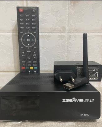 Decoder  Zgemma H9 2H 4k -SAT TERR- Linux Enigma2
