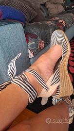 zara sandali zeppa  espadrillas