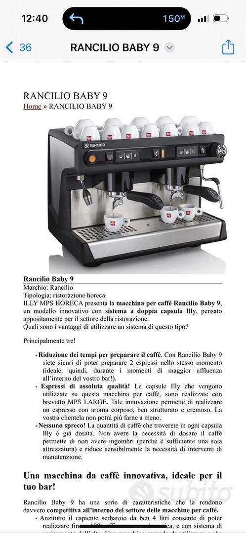 Rancilio baby 9 best sale