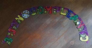 Decorazione scritta buon compleanno