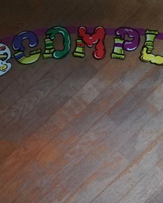 Decorazione scritta buon compleanno