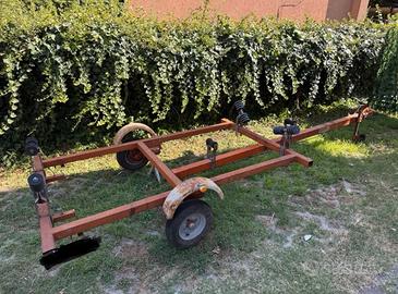 Carrello gommone da cantiere