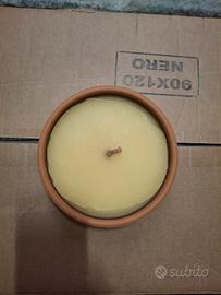 Fiaccole citronella in terra cotta