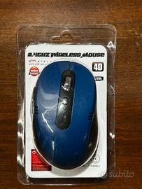 Mouse wireless 2.4GHz blu 4D USB con ricevitore
