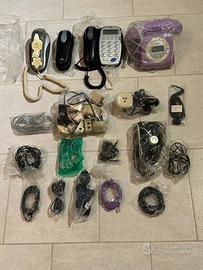 4 telefoni fissi  + cavi vari