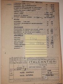 Progetto originale nautico nave Verga