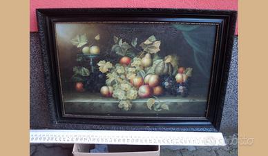 Quadro con frutta natura morta