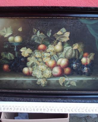 Quadro con frutta natura morta