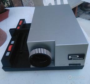 proiettore diapositive + schermo proiezione