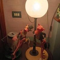 Lampada pantera rosa design anni 80 2 fumetti luce