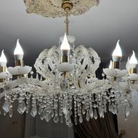 Lampadaio e due applique cristallo