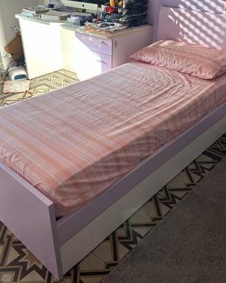 Letto singolo con secondo letto estraibile