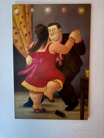 Botero, I ballerini di tango su noce.