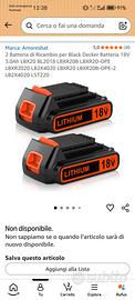 Batterie al Litio 18 V