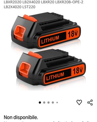 Batterie al Litio 18 V