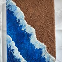 Quadro Mare Dipinto 18x24.