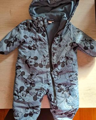 Tuta da sci tutone invernale bambino tg 74